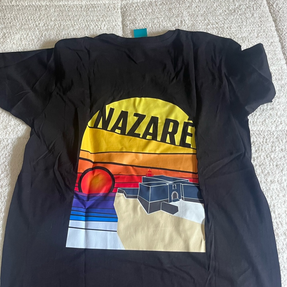 Black T-Shirt with Colorful Graphic